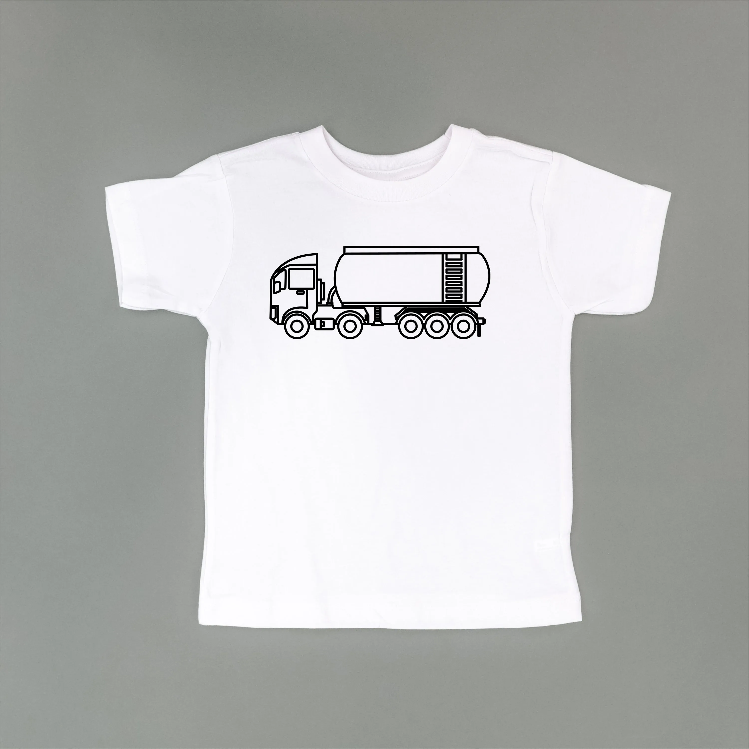 WATER TRUCK - Minimalist Design - Short Sleeve Child Shirt