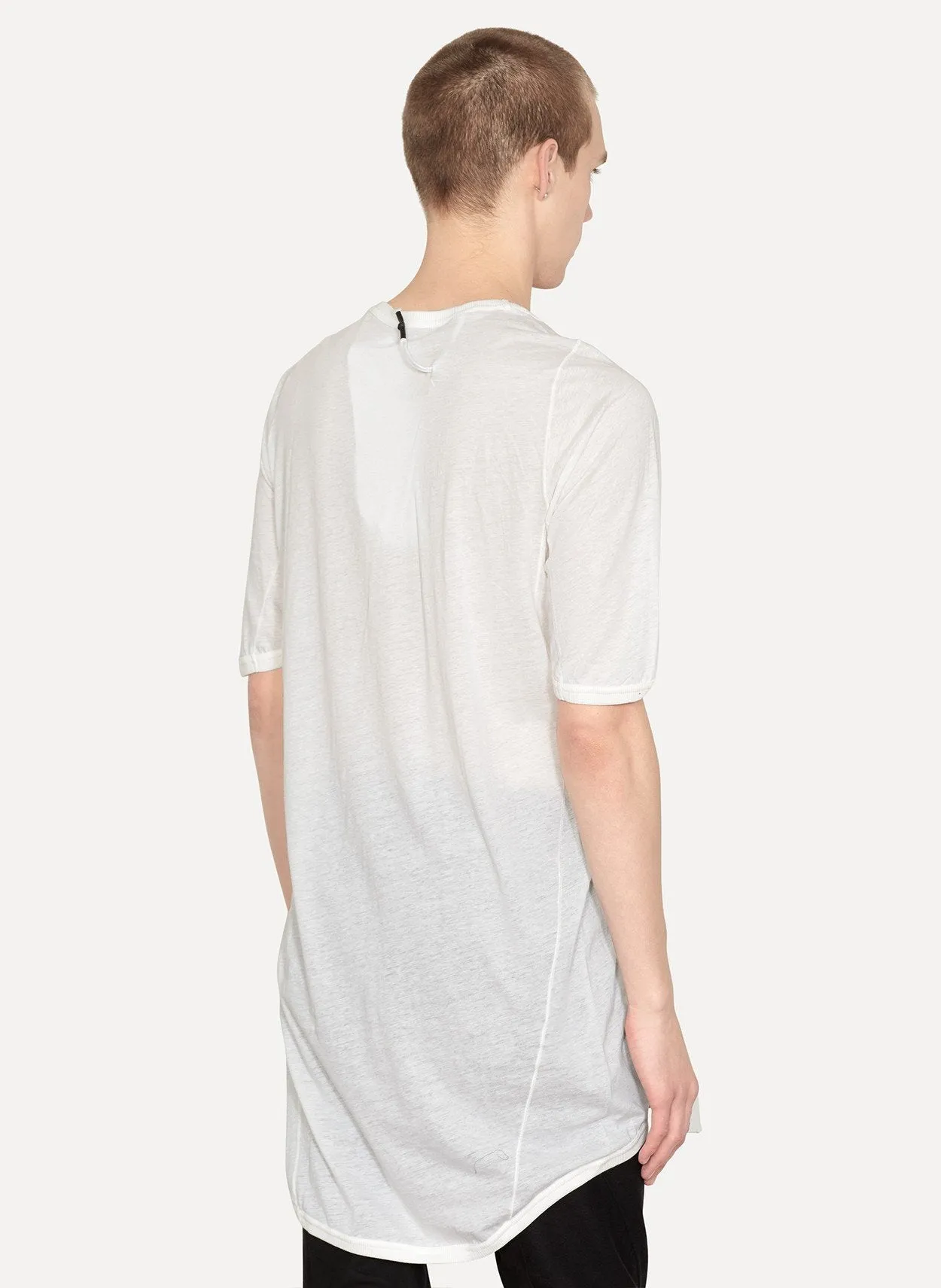 White Cotton Cashmere T-Shirt