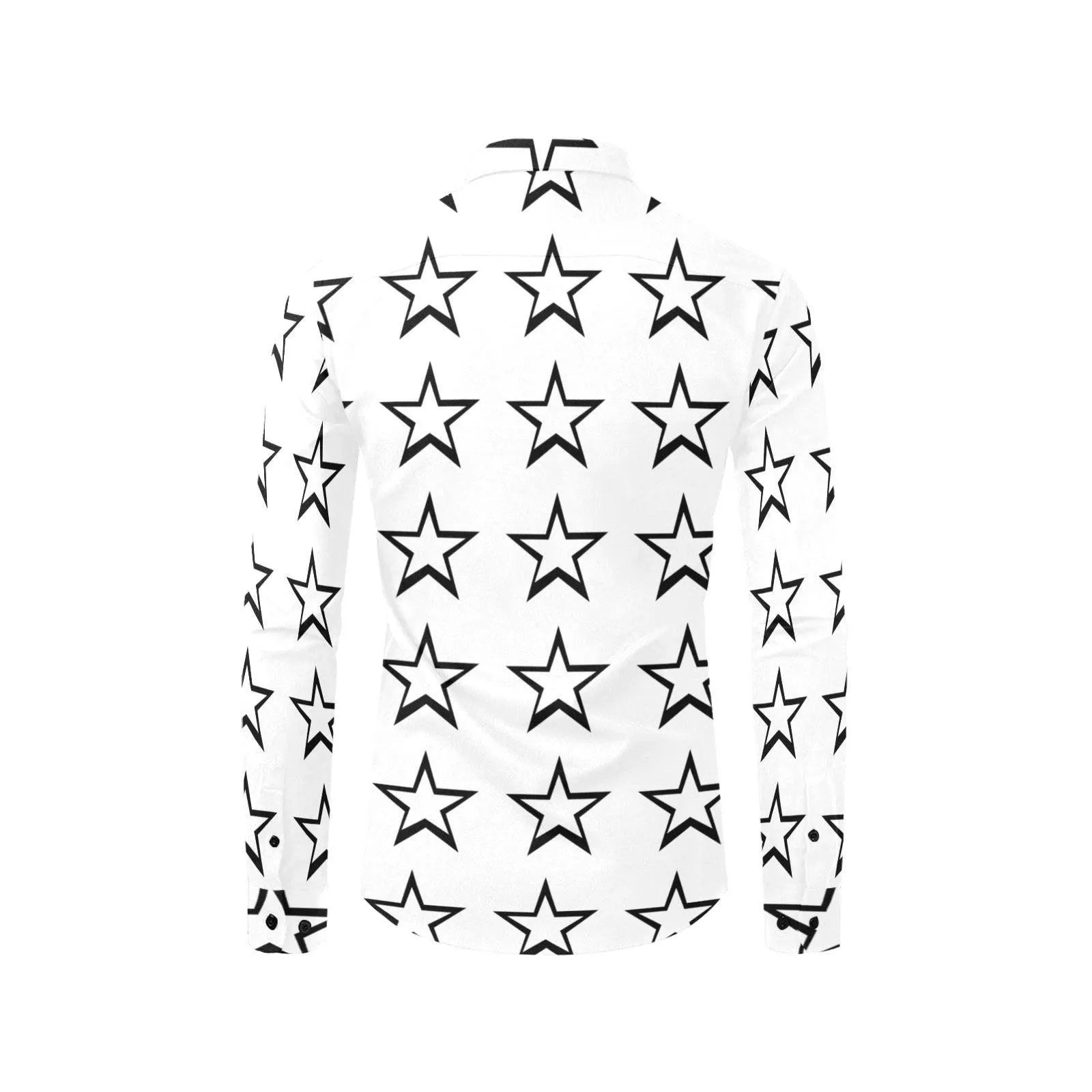 White Shirt Star Print