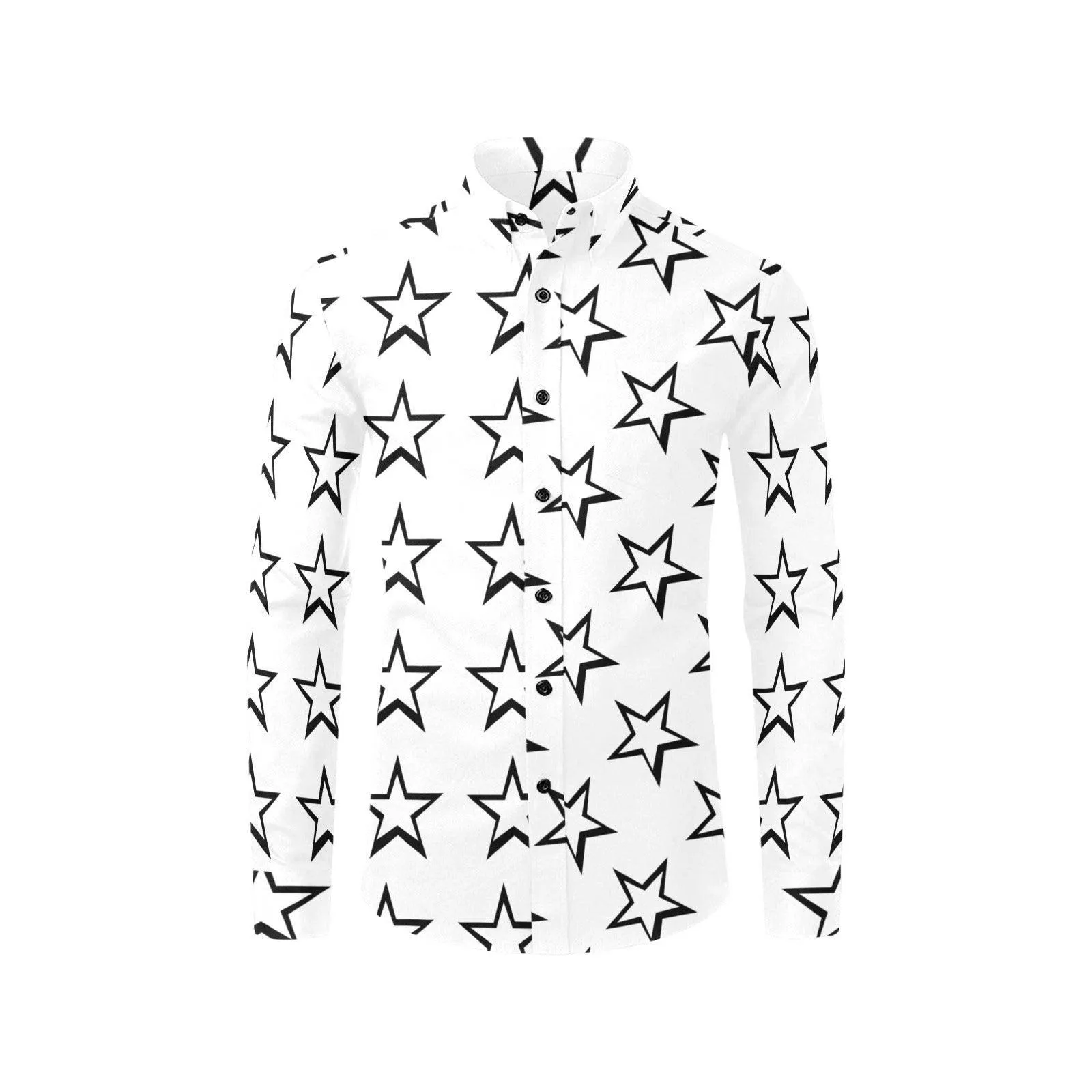 White Shirt Star Print