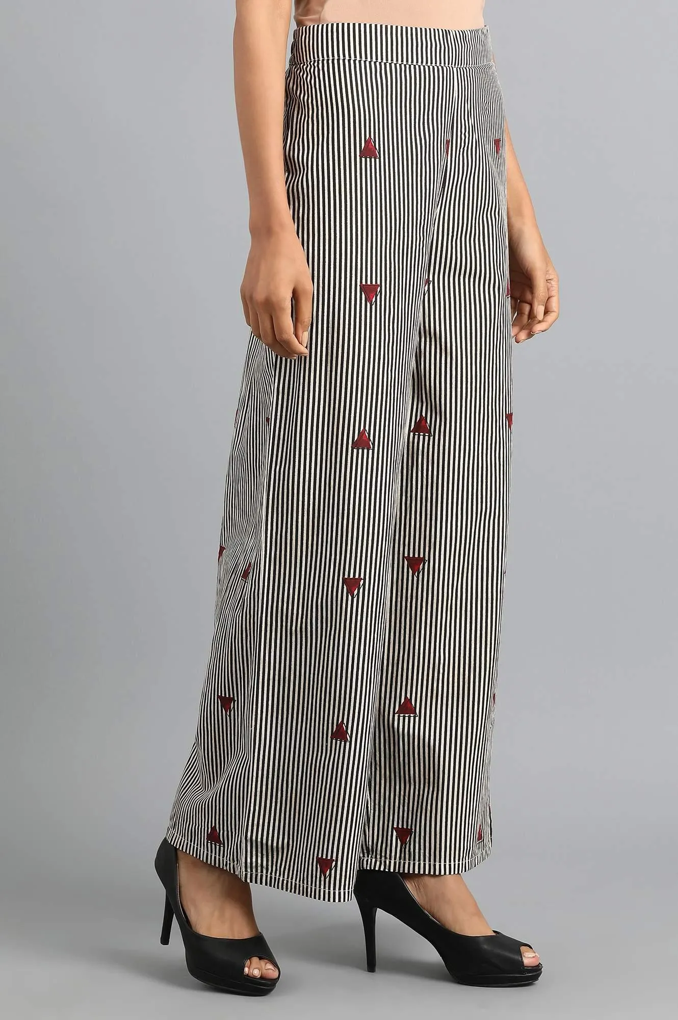White Striped Pants