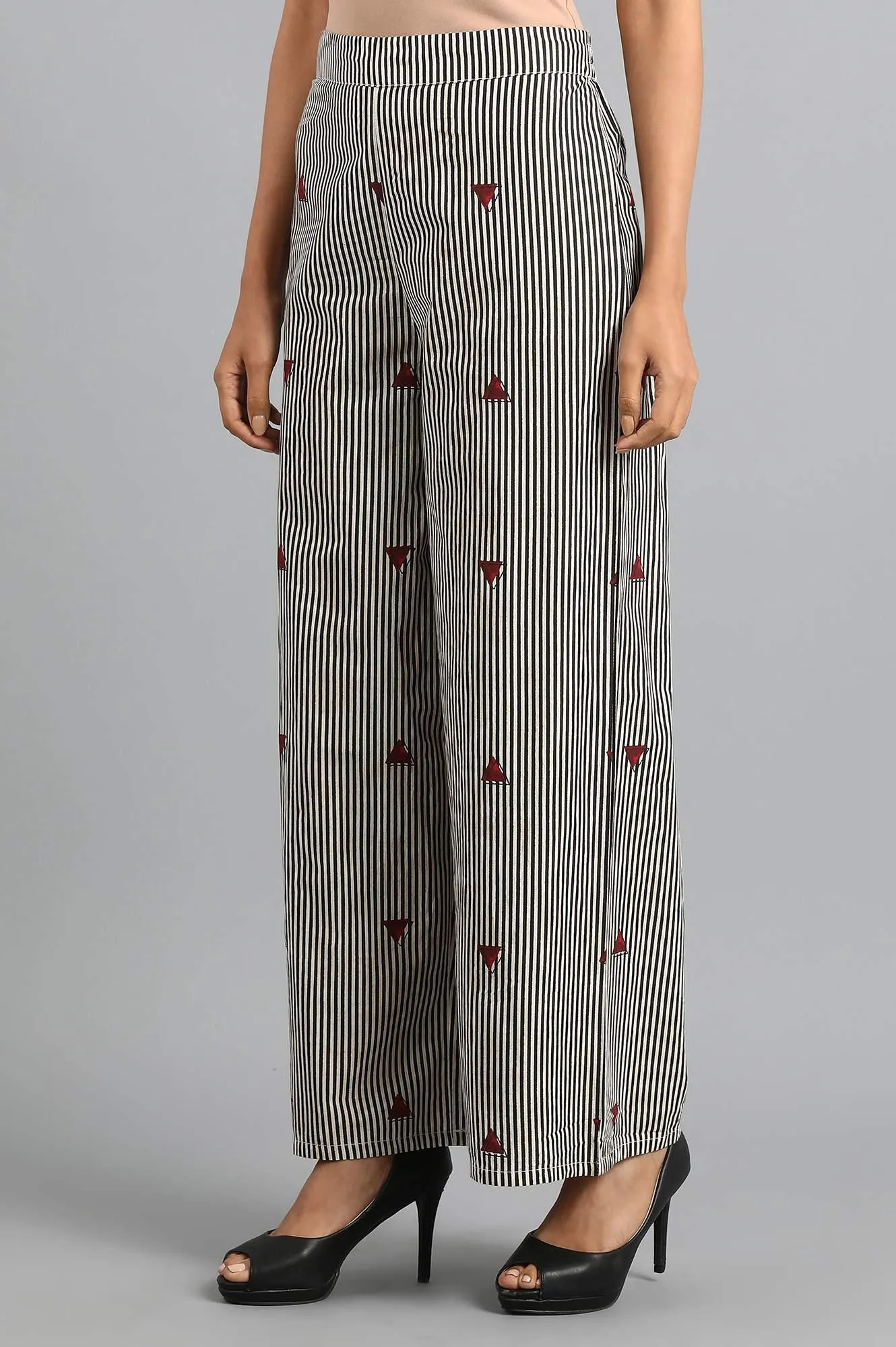 White Striped Pants