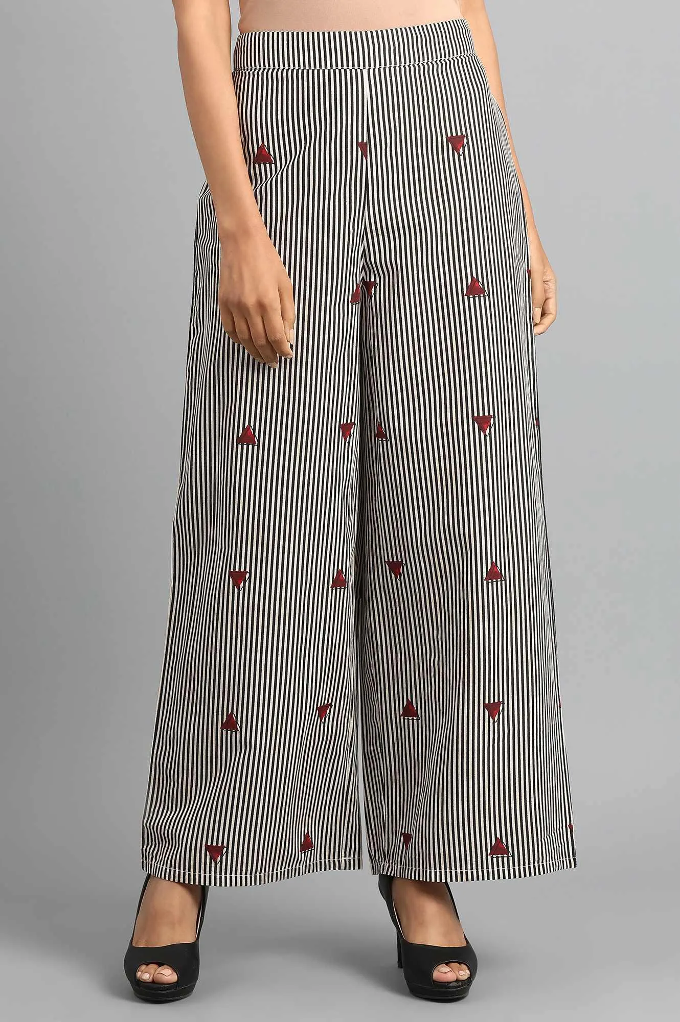 White Striped Pants