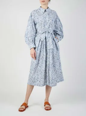 Yvonne Dress - Floral Jaal - Multico Blue & Neel