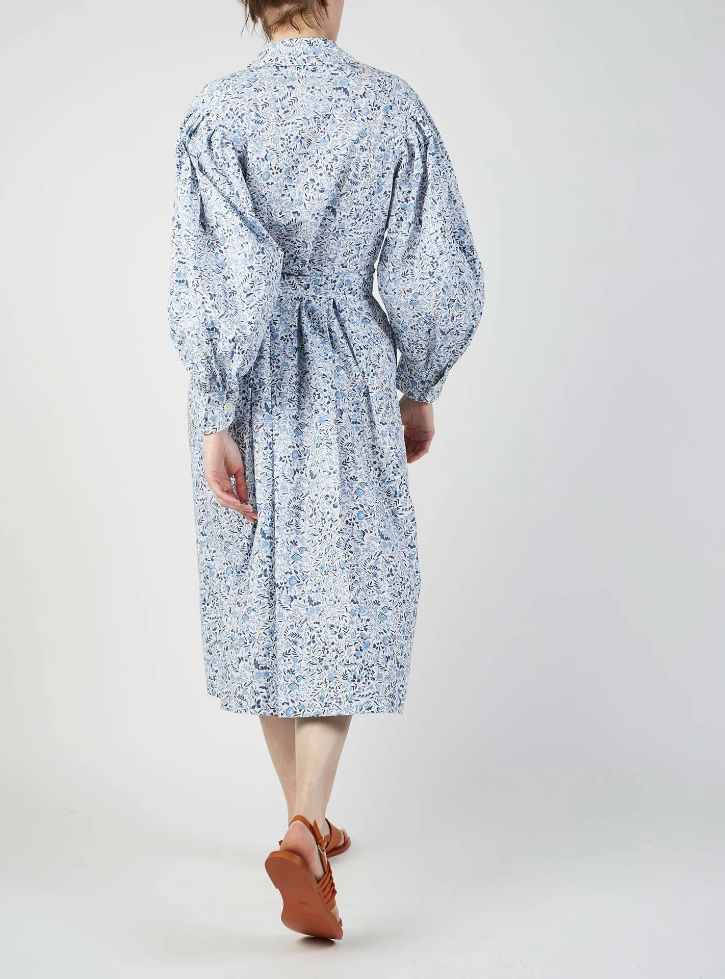 Yvonne Dress - Floral Jaal - Multico Blue & Neel